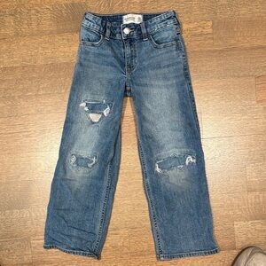 Abercrombie kids Blue Denim Jeans 5/6 baggy distressed style